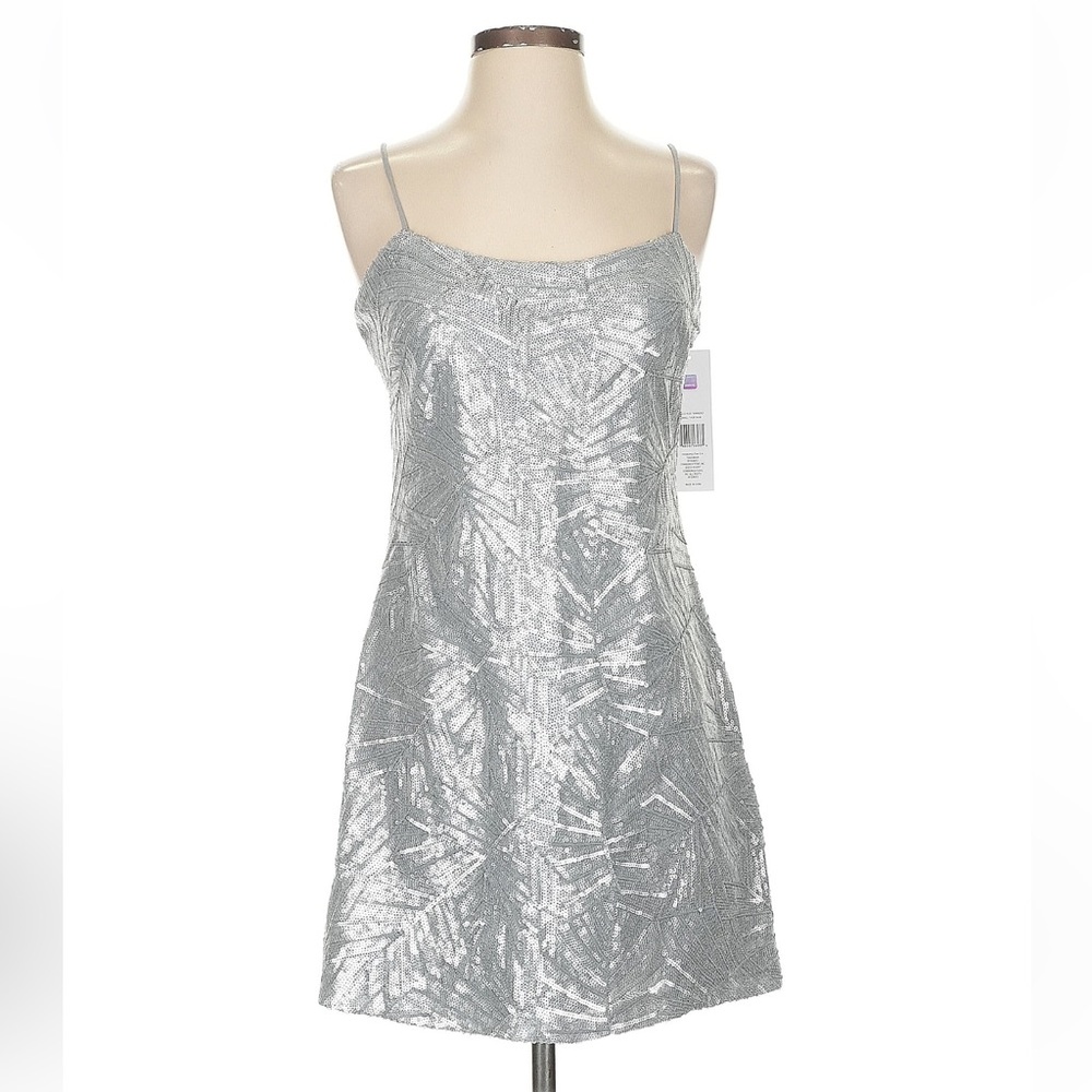 Cosmopolitan Silver Backless Dress